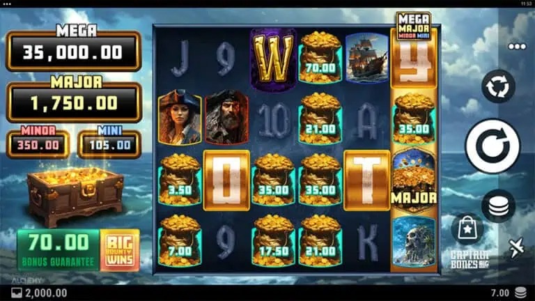 Captain Bones Big Bounty Slot